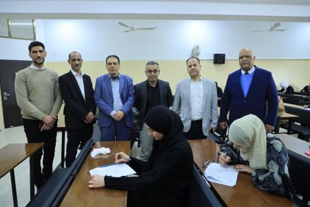  رئيس جامعة فلسطين يجري جولة تفقدية لمتابعة سير الامتحانات النصفية